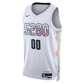 Muške NBA Dres Denver Nuggets Personalizirani Nike 2024-25 City Edition Bijela Swingman